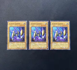 Yu-Gi-Oh! X-Head Cannon DPKB-EN007 Common 1st Edition VLP x1 & NM/M x2 Cheap Set - Image 1