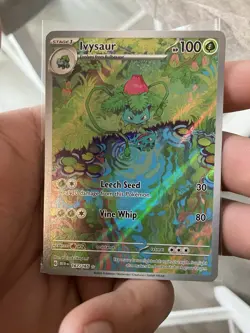 Pokemon TCG Ivysaur Scarlet Violet-151 Holo Card 167/165 IR English - Image 1