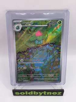 Pokemon TCG Ivysaur Scarlet Violet-151 Holo Card 167/165 IR English Near Mint - Image 1