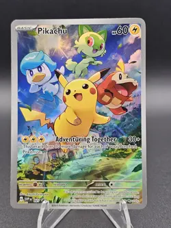 Pokemon TCG SV: Scarlet & Violet Promo Cards #027 Pikachu NM - Image 1