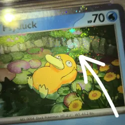 CGC 9 HEAD WHOLE SWIRL 🌀💫 Psyduck MEP 007 Mega Cosmos Holo Promo Pokemon Card - Image 1