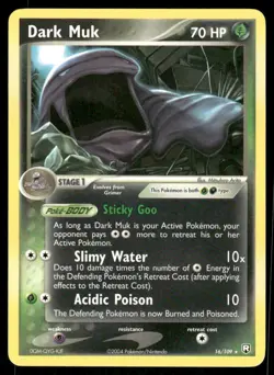 Pokemon Cards Dark Muk 16/109 NON HOLO EX Team Rocket Returns Rare NM - Image 1