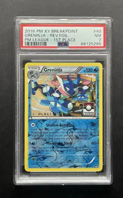 Pokemon League Card Greninja 1ST Place 2016 XY Breakpoint - Image 1