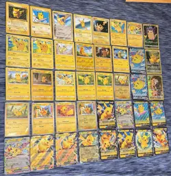 Pikachu 40 Cards Lot - English • Vintage - Modern • Holo/NH • Most Near Mint - Image 1