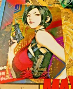 RESIDENT EVIL ACG ANIME MANGA CARD AG0 PRISM HOLO SPECIAL CARTE ADA MINT - Image 1