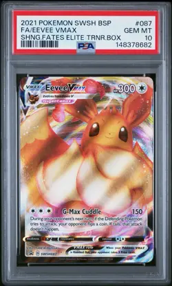 2021 Pokemon Eevee VMAX Promo SWSH087 PSA 10 Gem Mint - Image 1