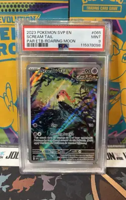 PSA 9 Scream Tail SVP 065 Paradox Rift Elite Trainer Box BSP Promo Roaring Moon - Image 1