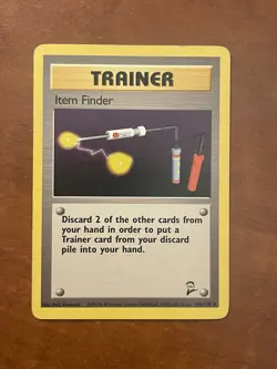 Pokemon Item Finder Base Set 2 103/130 Rare Trainer English - Image 1