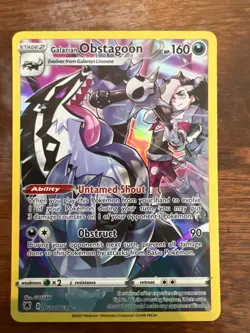 Galarian Obstagoon - TG10/TG30 - Genuine Holo Rare Pokemon Card - NM/M - Image 1