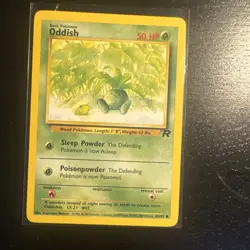 Oddish 63/82 Common WOTC Team Rocket Pokemon Card - Image 1