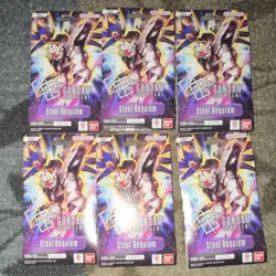 Bandai Gundam Card Game Steel Requiem Booster Pack (6 Packs, English) - Image 1