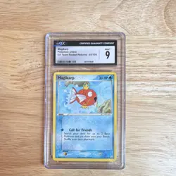 Magikarp 65/109 CGC 9 Team Rocket Returns Pokemon Card 2004 English Graded Slab - Image 1