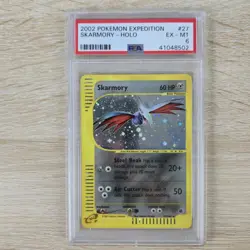 PSA 6 Skarmory 27/165 Expedition Holo Rare 2002 Nintendo Pokemon Card - Image 1