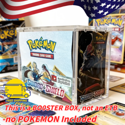 Pokemon Magnetic Booster Box Acrylic Case! Pokemon Card Protective Display! US~ - Image 2