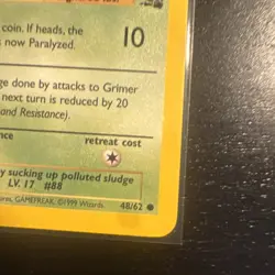 Pokemon TCG Grimer 48/62 Common Fossil Set Unlimited WOTC Trading Card - Image 4