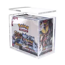 1/2Pcs Pokemon Magnetic Booster Box Acrylic Case Pokemon Card Protective Display - Image 3
