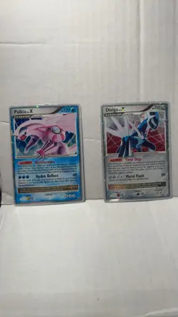 Pokemon Palkia LV.X DP18 & Dialga LV.X DP17 Promo Holo Cards lot - Image 1