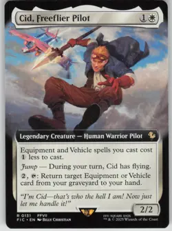MTG TCG Cid, Freeflier Pilot (Extended Art) R Commander: FINAL FANTASY 131 - Image 1