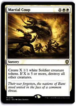 Martial Coup NM BLC Commander: Bloomburrow MTG - Image 1