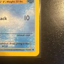 Pokemon TCG Goldeen Jungle 53/64 Regular Unlimited Common - Image 4