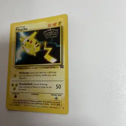 Pokemon Pikachu TCG Black Star Movie Promo Card Stamped heavy play - Image 2