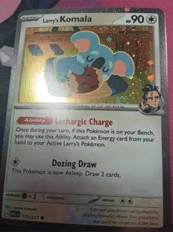 Pokemon Larry's Komala adcended heros 2x DOUBLE SWIRL 💫 Cosmos Holo 175/217 🔥 - Image 2
