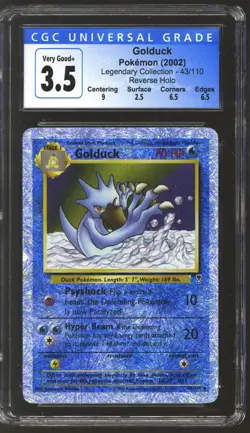 Pokemon Legendary Collection Reverse Holo Foil Golduck 43/110 CGC 3.5 - Image 1