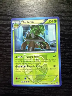 Pokemon TCG Torterra Black and White Plasma Storm 3/135 Regular Rare - Image 1