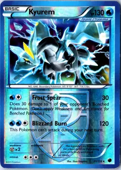 Pokemon: Plasma Freeze Kyurem (Team Plasma) #31/116 - Holo - LP Holo Rare .VO5 - Image 1