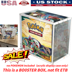 Pokemon Booster Box Acrylic Protective Display Case Magnetic UV Rejection US✅ - Image 1