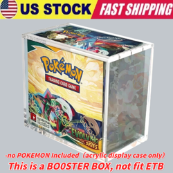 Pokemon Booster Box Acrylic Protective Display Case Magnetic FREE SHIPPING USA - Image 1