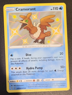Pokemon Shining Fates Cramorant Shiny Vault SV030/SV122 NM/M Condition - Image 1