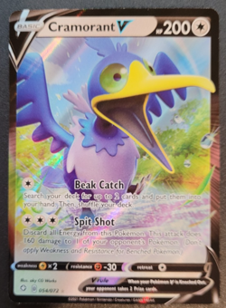 Pokemon Shining Fates Cramorant V 054/072 NM/M Condition - Image 1