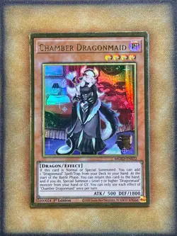 Yugioh Chamber Dragonmaid MGED-EN022 Gold Rare 1st Ed NM - Image 1