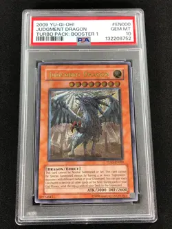 Yugioh 2009 Judgment Dragon TU01-EN000 PSA 10 Ultimate Rare - Image 1