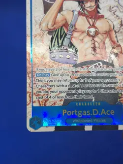 One Piece Carrying On His Will Portgas D Ace OP13-119 Alternate Alt Art SEC NM - Image 5