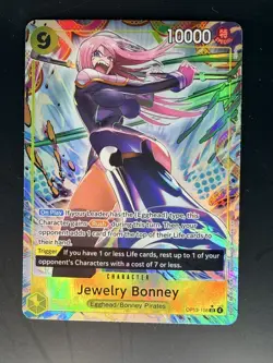 Jewelry Bonney OP13-108 SR Alt Art Carrying On His Will One Piece TCG English NM - Image 1