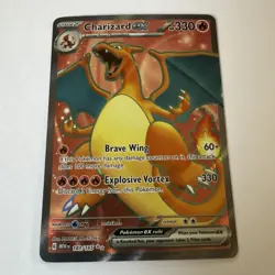 Charizard EX Holo Rare Pokemon TCG Card 183/165 Scarlet & Violet 151 - Image 2