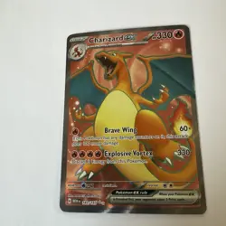 Charizard EX Holo Rare Pokemon TCG Card 183/165 Scarlet & Violet 151 - Image 3