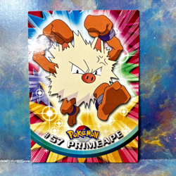 1999 Topps Pokemon #57 Primeape TV Animation Card - Image 1