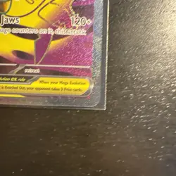 Mega Sharpedo Ex 113/094 Full Art Ultra Rare Pokemon Card Near Mint Condition - Image 4