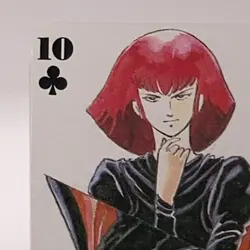 Haman Karn Mobile Suit Gundam Vintage Playing Card Club 10 Japan 1985 Animage - Image 2