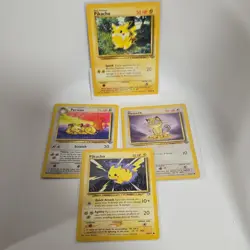 🔥Old Vintage Pokemon TCG Card Lot Pikachu Persian Meowth 4x 🔥 - Image 1