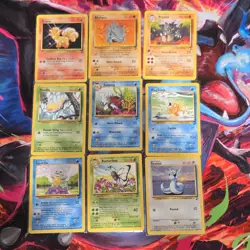 🔥 Old Vintage 1999 Pokemon TCG Card Lot Base Set 2 Vulpix Rhyhorn 9x 🔥 - Image 2