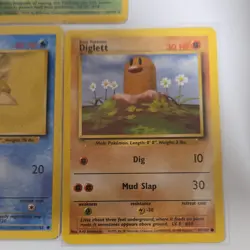 🔥 Old vintage Pokemon TCG Base Set Card Lot Kakuna Staryu Diglett 3x 🔥 - Image 4