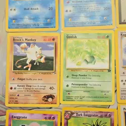 🔥Vintage Pokemon TCG Card Lot Squirtle Psyduck Brock's Mankey Oddish 12x🔥 - Image 3
