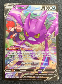 Crobat V TG20/TG30 Lost Origin Trainer Gallery Pokemon TCG Card NM - Image 1