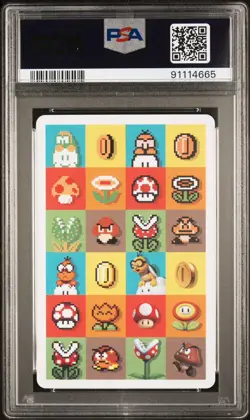 2015 Nintendo Game Stages Super Mario Bros U 3 of Diamonds Playing Card PSA 10 - Image 2