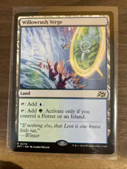MTG Aetherdrift Willowrush Verge 0270 NM Rare - Image 1