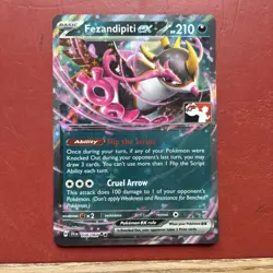 POKEMON TCG - FEZANDIPITI EX - DOUBLE RARE - PRIZE PACK SERIES 7 - PLAY! STAMPED - Image 1